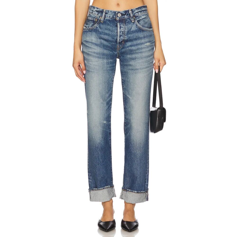 30x32 Moussy Vintage Aquebogue Straight Jeans Japan 540ISC11-1081